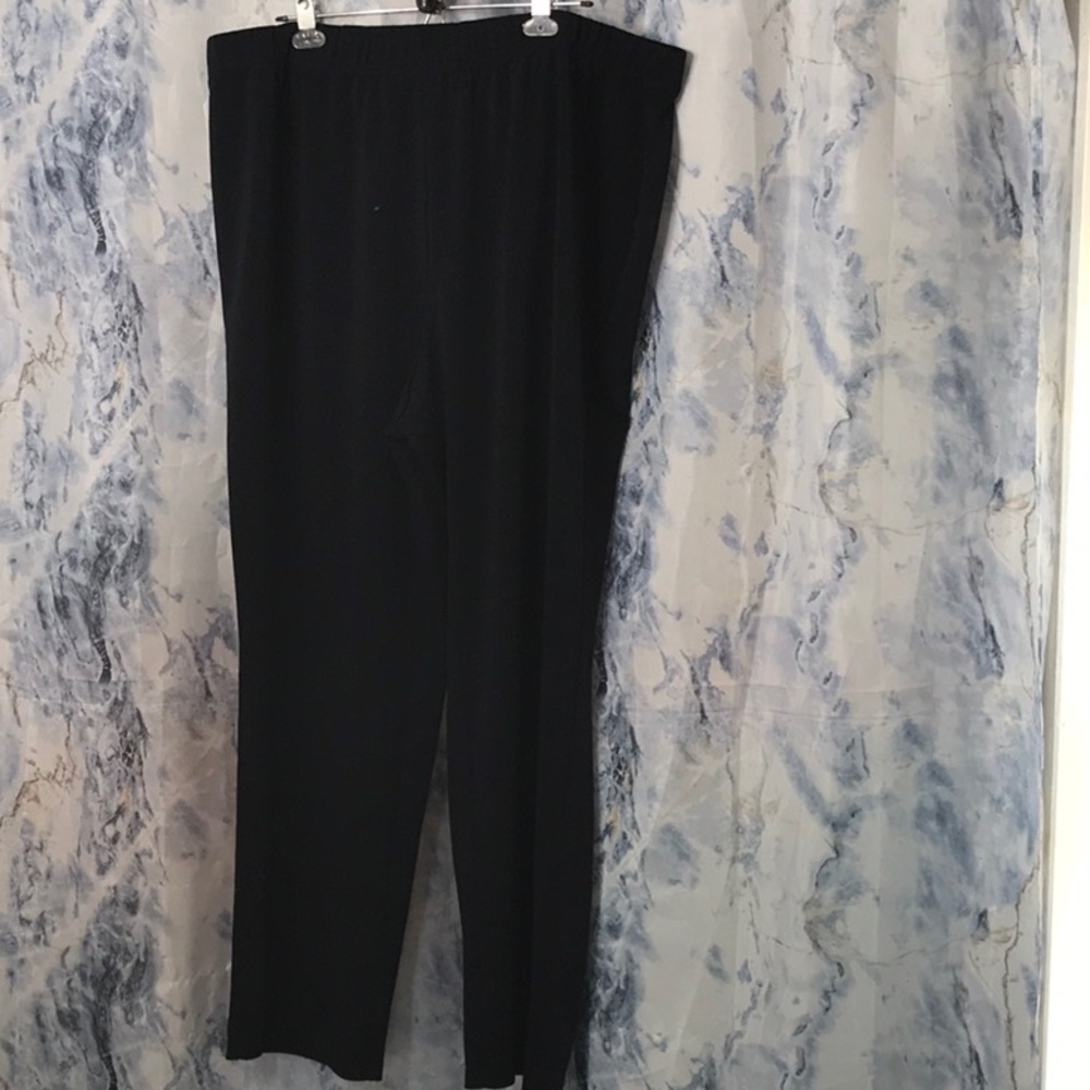 Susan Graver pull on pants elastic waist stretch high rise